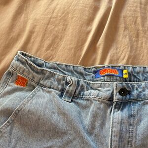 Empyre Light Blue Relaxed Jorts Size 34